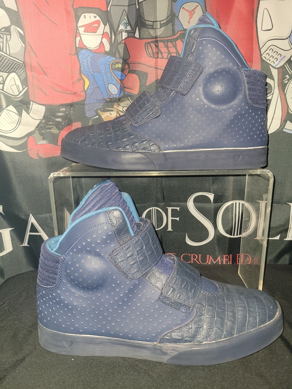 Nike Flystepper 2k3 Navy High-Top Strap Sneakers 2015
